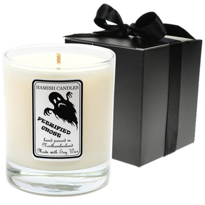 Petrified Ghost Scented Jar Candle with Glass Holder