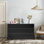 Armoire de rangement double à 6 tiroirs l 55 po Charlan