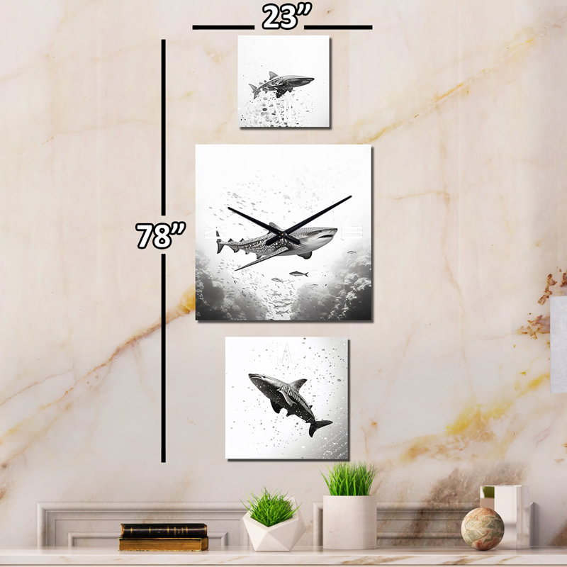 Horloge moderne Shark