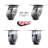 4 Piece Thermoplastic Caster Set