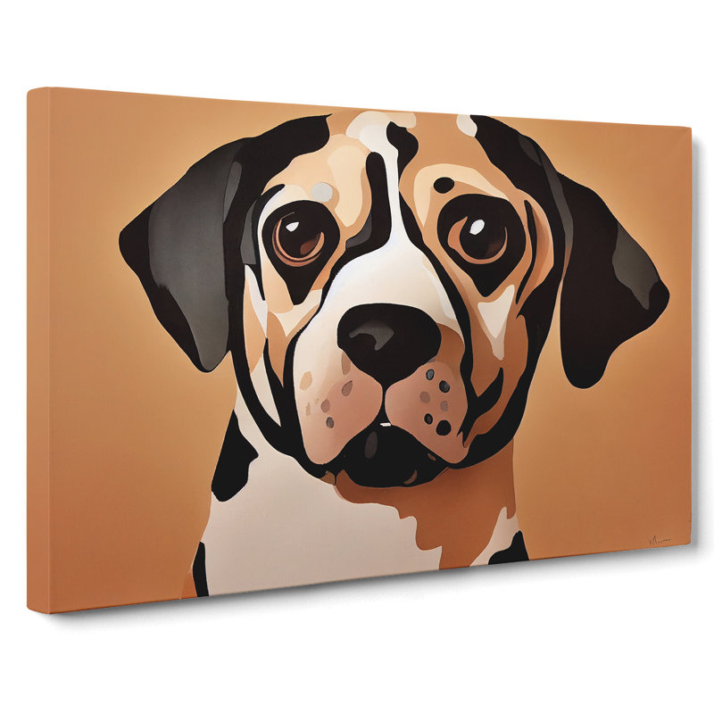 Dog Vol.1 - Wrapped Canvas, 35cm H x 50cm W x 3cm D