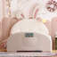 Lit simple tapissier en forme de lapin Princess, lit plateforme simple avec tête et pied de lit, blanc-910563420