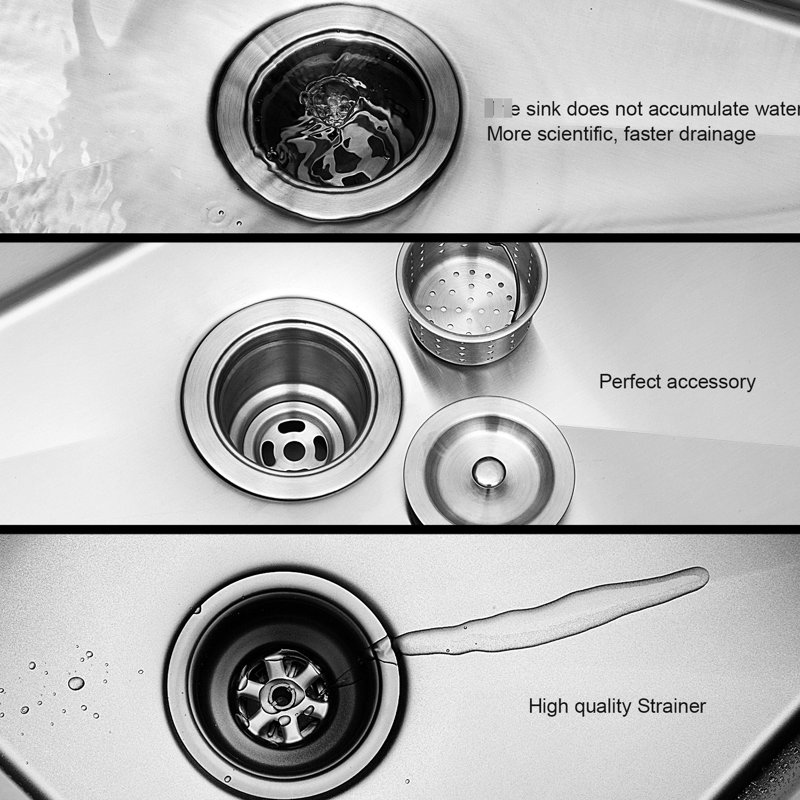 15 Inch Undermount 18 Gauge 9 Deep Stainless Steel Single Bowl Kitchen Sink, X - Shaped Water Guide For Efficient Cleaning, Condensation Outer Layer, 3Mm Noise Reducing Pad, Includes Drain Assembly
