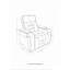 Fauteuil inclinable électrique avec accoudoirs de rangement et éclairage DEL