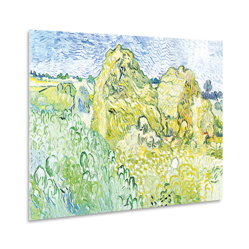 Field With Wheat Biches by Vincent Van Gogh - No Frame Painting on Plastic / Acrylic, 65cm H x 95cm W