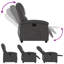Fauteuil inclinable Latitude Real® en cuir véritable gris-1900654915
