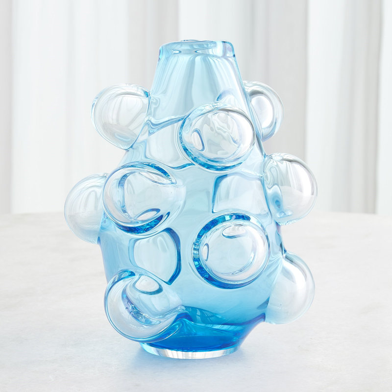 Glass Table Vase, Overall Height- 6.75"