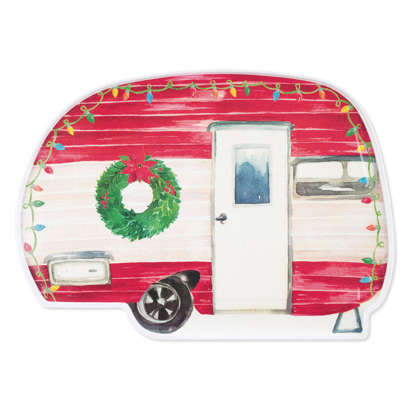The Holiday Aisle® Deshundra Melamine Platter