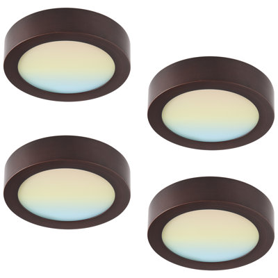 Round Color Selectable Integrated LED Flush Mount Downlight