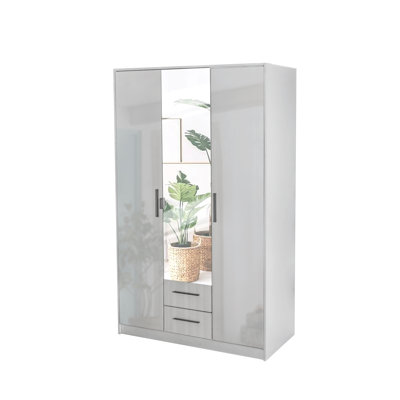 Pamel 3 Door Manufactured Wood Wardrobe