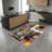 Fashionable Hall Carpet, 3D Digital Print, 3.3 x 6.6 ft | 100% Polyester, 650 g/m², Pile Height: 0.3 in | Non-Slip PVC Dot Underside, Machine Washable, Ideal for Entryways & Living Rooms, Easy Care & Durable-742838357