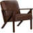 Simili cuir brun foncé