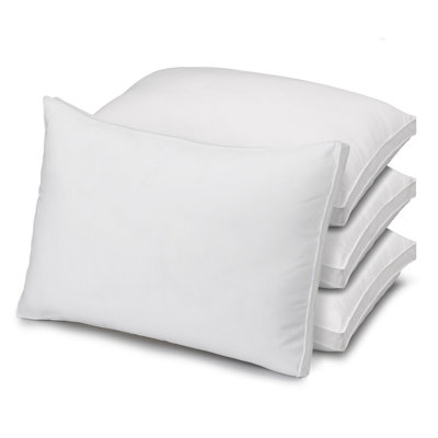 Inez Gusseted Microfiber Pillow, Medium Density