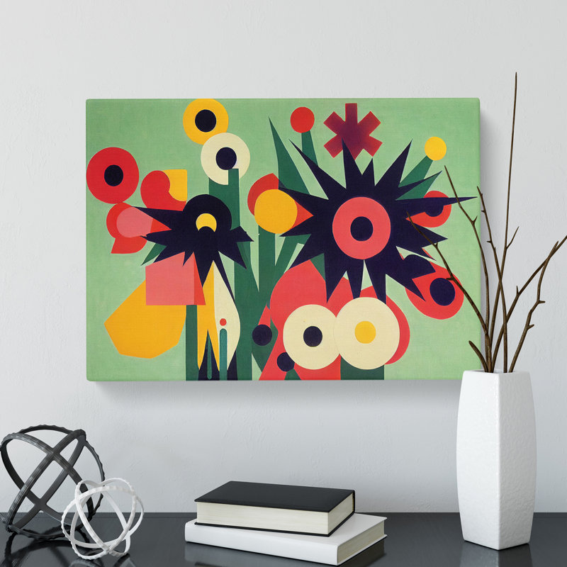 Boundless Abstract Flowers - Wrapped Canvas, 40cm H x 60cm W x 3cm D