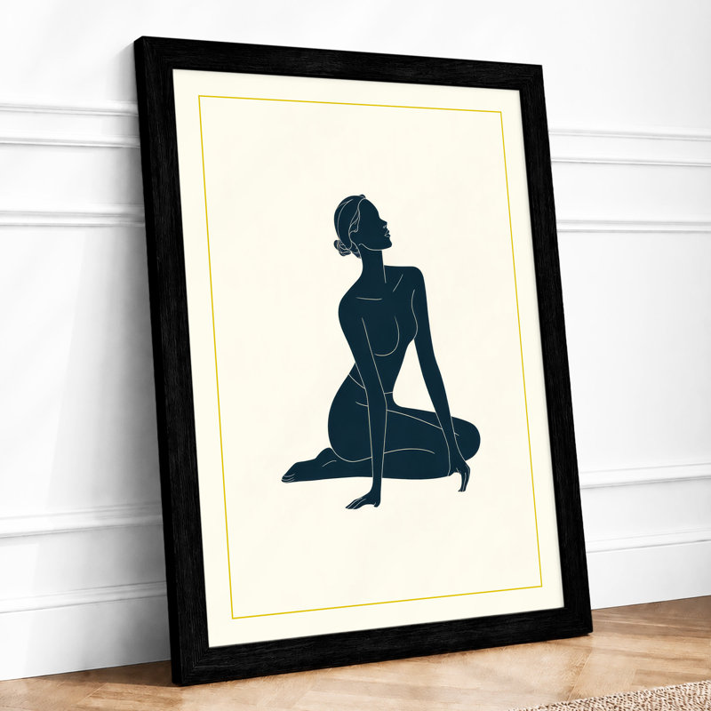 Contemplative Silence Minimalist - Print, A1 - 84.1 x 59.4 cm, Black