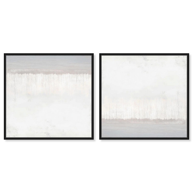 «Fading Tranquility» sur toile, art bohème délavé par Art Remedy, H 13 po x l 13 po, Cadre noir