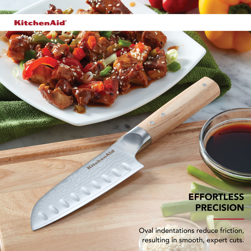 Kitchenaid Premium Damascus Santoku Knife, 5 Inch