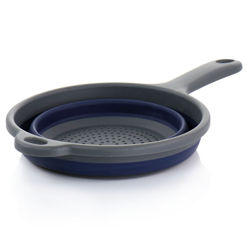 Passoire Oster Bluemarine en polypropylène pliable avec poignée bleu marine