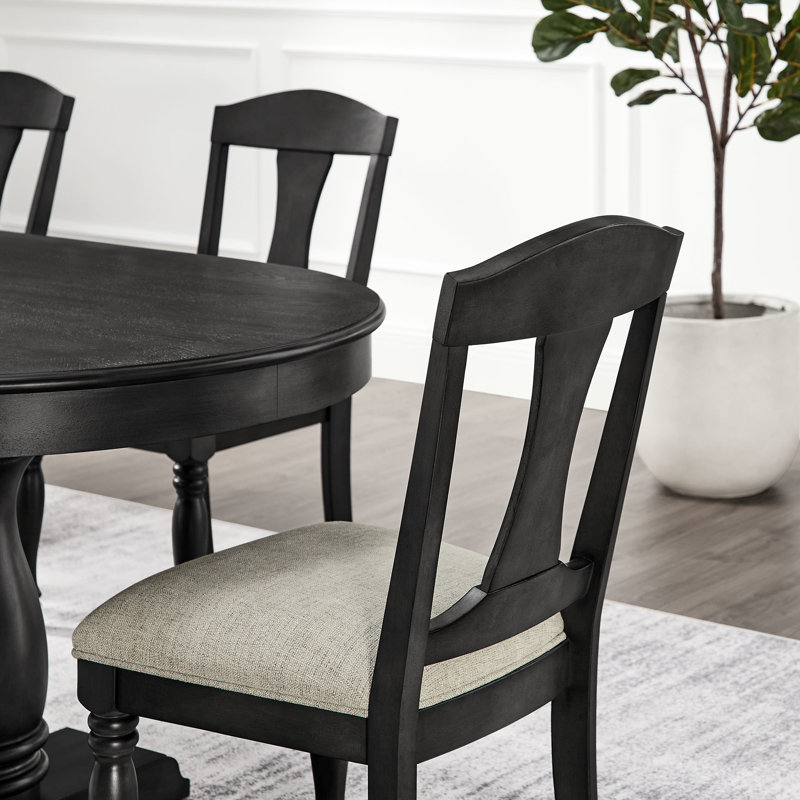Ensemble de 2 chaises de salle à manger rembourrées avec cadre en bois et chaises de style Mid-Century rétro pour le salon et le restaurant