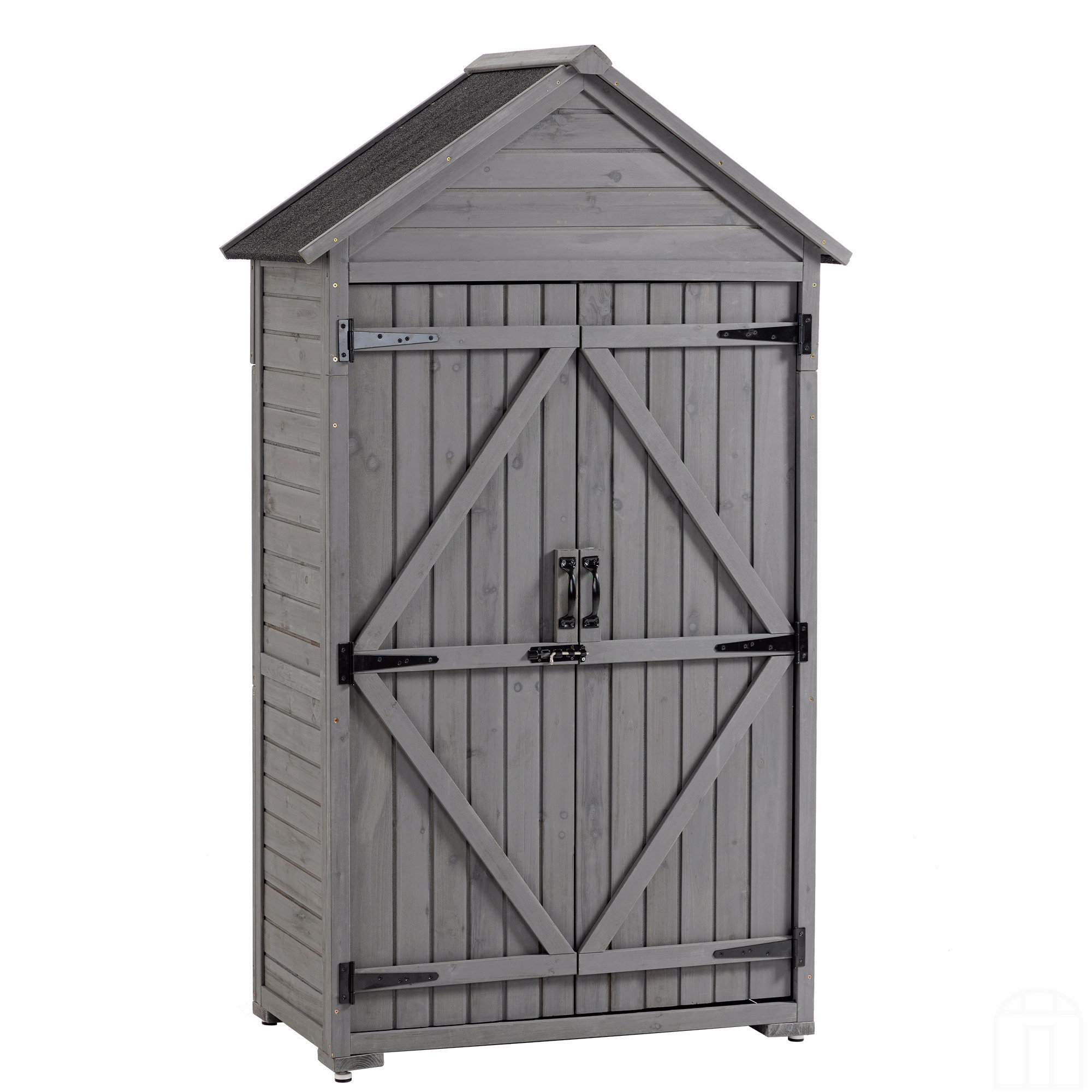 ZEZEMAOYI Armoire de rangement extérieure, remise à outils de jardin en ...