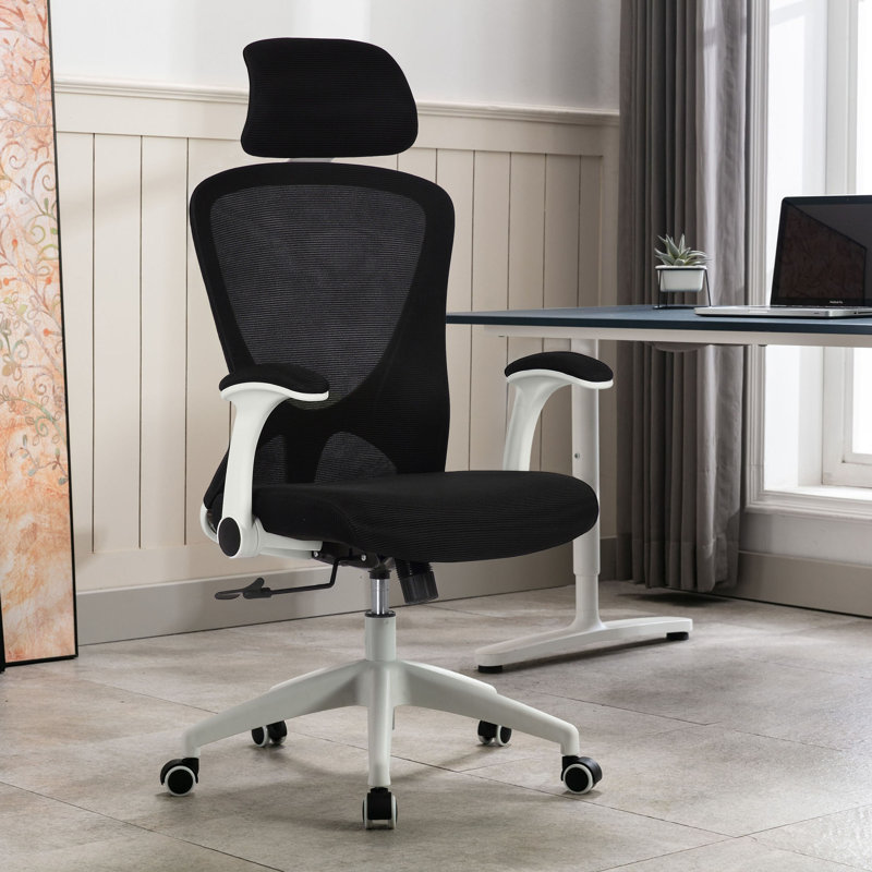 Kjeld Mesh Office Chair with Headrest, Black