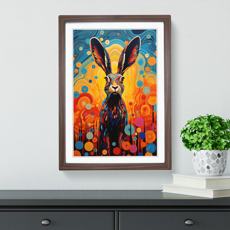 Hare Colour Field - Framed Print