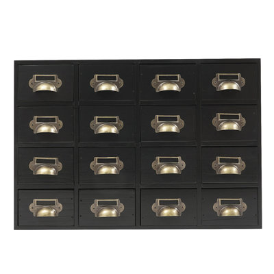 Wood Stackable Desk Organizer With 16 Drawers