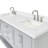 Magnolia 73" Double Bathroom Vanity in Grey, with 1.5 Pure White Quartz Top, Rectangle Sink-354118004-369368700