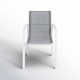 Placido Powder Coated Aluminum Outdoor Stacking Dining Armchair