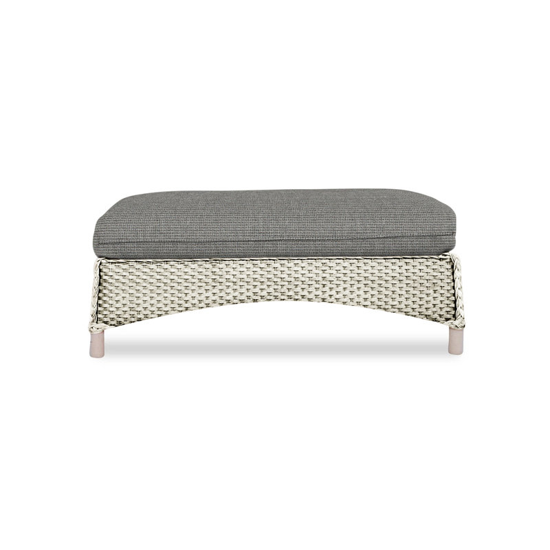 Mandalay Outdoor Ottoman, Demo Skyway, Linen