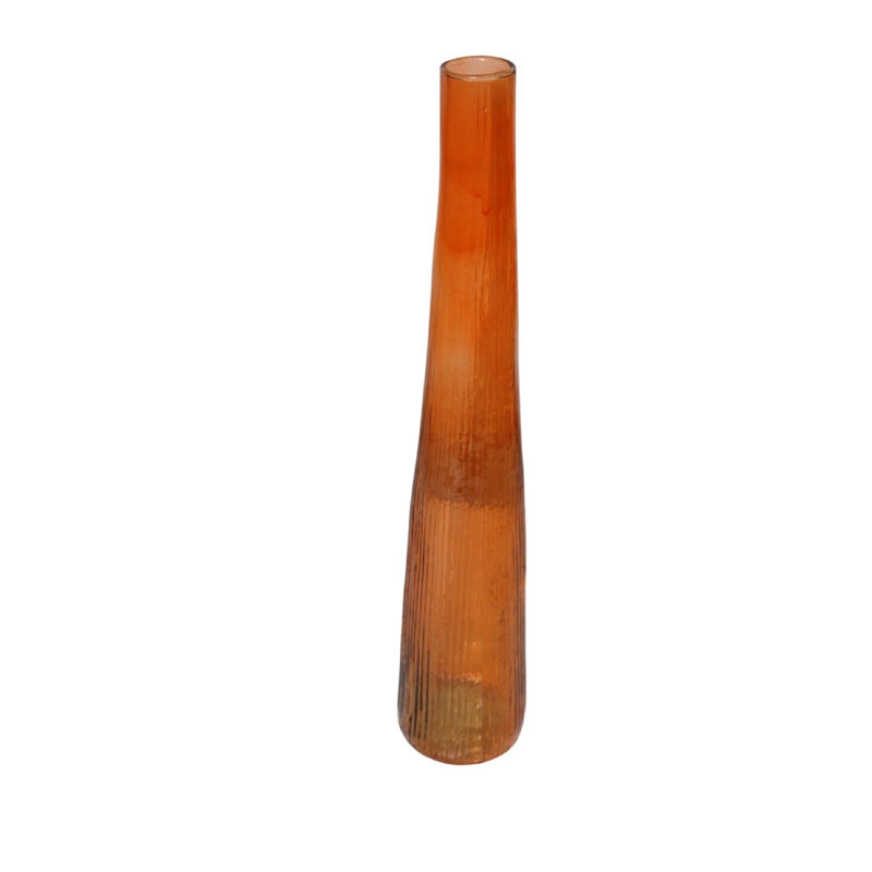 Montana Harmony Orange H 19.7" Vase, L 3.54" x W 3.54" x H 19.68", Orange