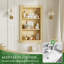 Armoire murale rectangulaire encastrée en bois massif l 17 po x P 5,6 po x H 26 po-325988754