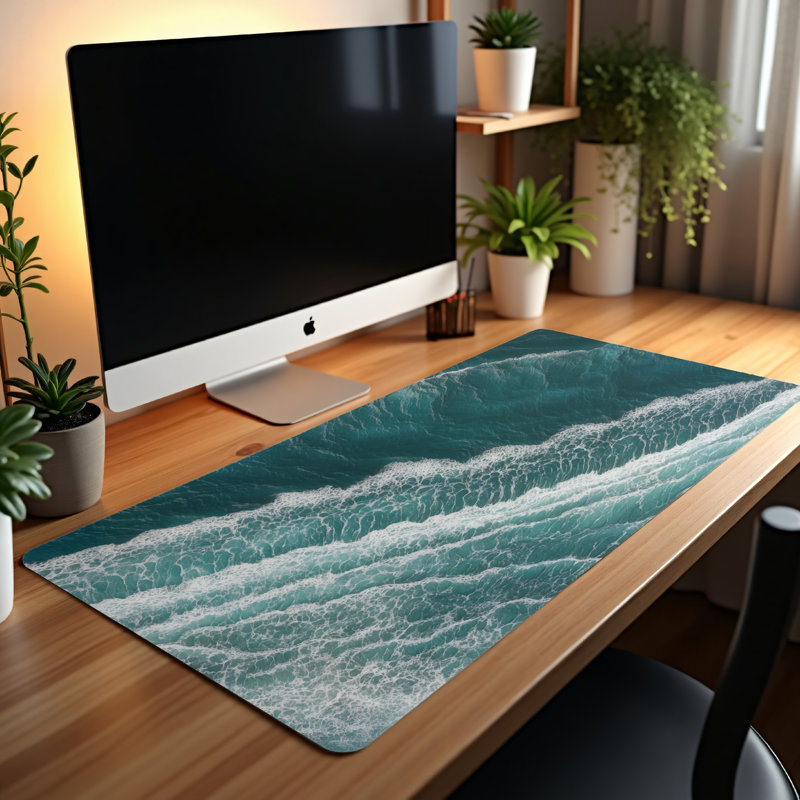 Polyester Desk Pad, 14.4x12.1