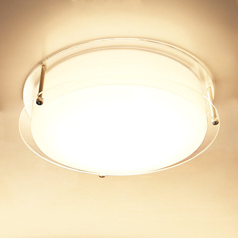 Fateema Acrylic LED Flush Mount, 3" H x 10" W x 10" D