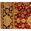 Tapis rouge et noir noué à la main de haute qualité