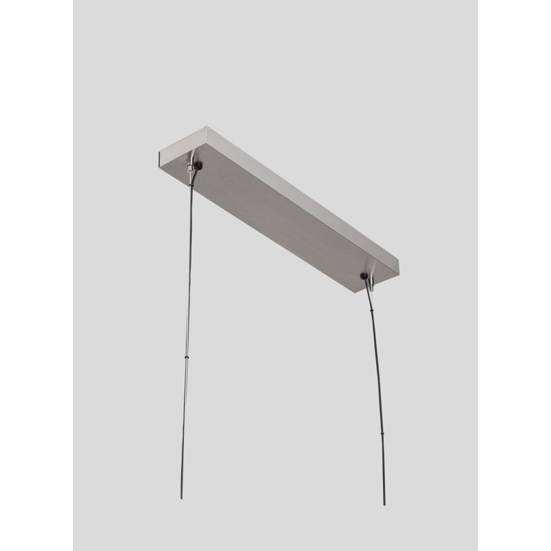 Vix 82" Dimmable LED Pendant, Walnut, 2700K