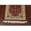 Tapis de couloir unique en laine noué à la main 2 pi 7 po x 16 pi 7 po nouvel âge en rouge / ivoire / gris