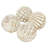  Carwyn Ceramic Handmade Carved Decorative White Orbs & Vase Filler with Varying Patterns Set