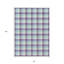 Tapis d'intérieur lavable à carreaux mauve turquoise et beige 8 pi x 10 pi HomeRoots