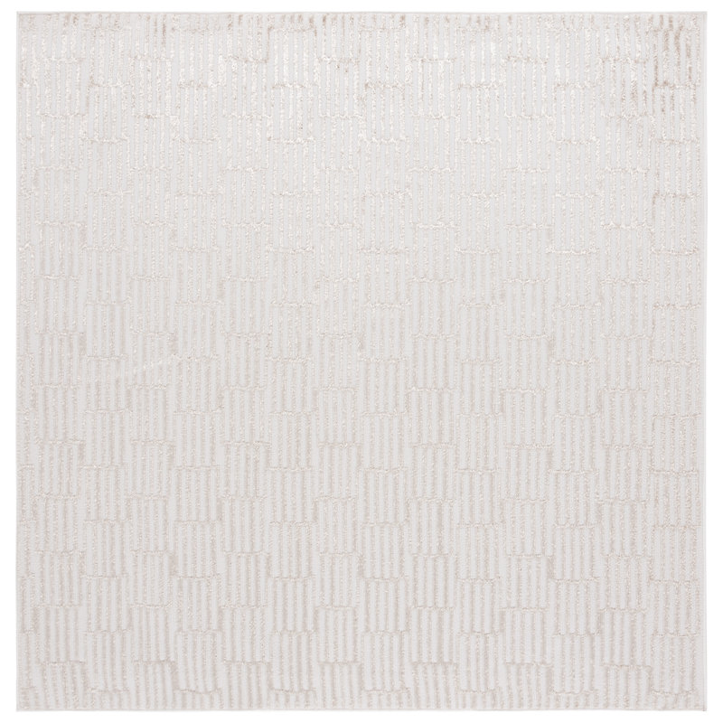 Marneshia Performance Solid Color Rug, Square 6'7"