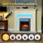 Clayton Castleton Fires & Fireplaces 103.3 cm W Brass Electric Fireplace with 6824.28 BTU-1046520628