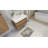 Carneshia 35.4'' Single Bathroom Vanity with Wood, Acrylic Top-190771596