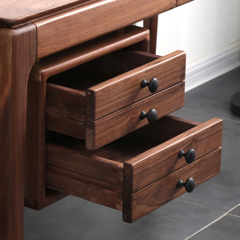 Bureau de rangement à tiroirs de style européen, H 29,53 po x l 55,12 po x P 26,77 po