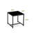 Medium-density Fiberboard Nightstand, Sofa Table With Metal Legs