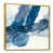 Toile avec cadre flottant or