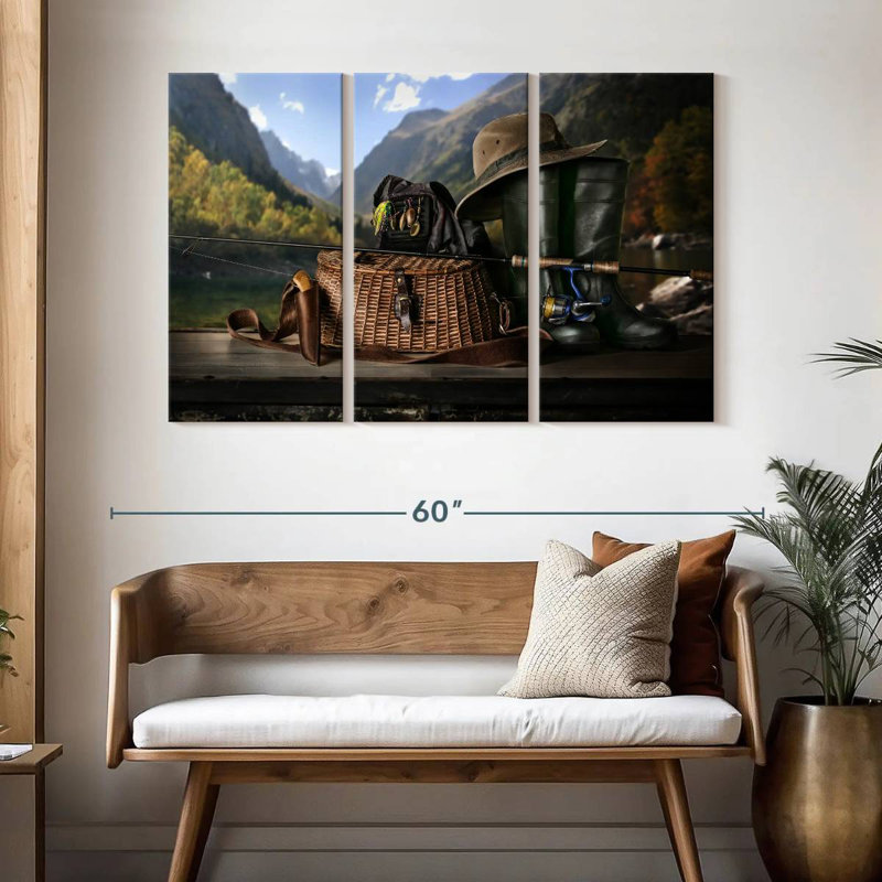 Senne Fishing Time, 32" H x 50" W