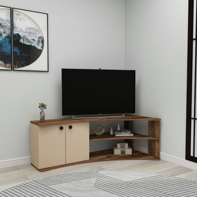TV Stand with Shelves and Cabinet Dion