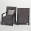 Chaise de patio avec coussin Adasha