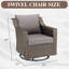 Ensemble de chaises berçantes d'extérieur en osier de patio avec coussins-1004417762
