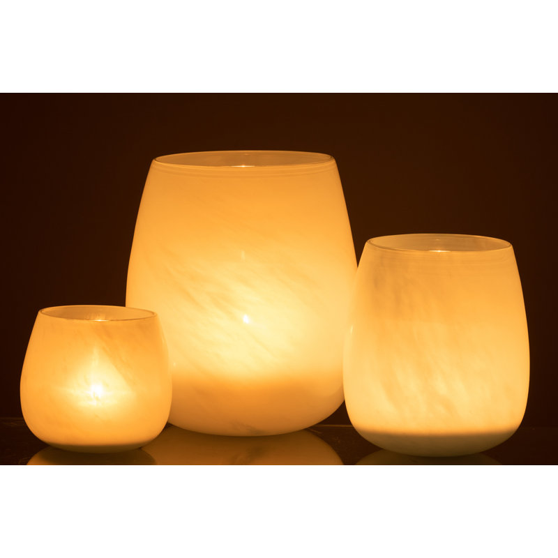 Bivins Glass Table Vase 1, 20cm H x 17.5cm W x 17.5cm D